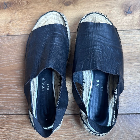 Palomitas Black Espadrilles Classic Rope Sole 38 - Picture 7 of 9